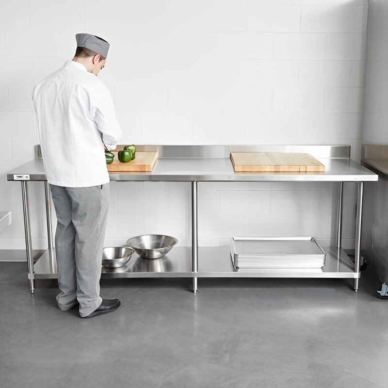 meja stainless steel untuk dapur restoran