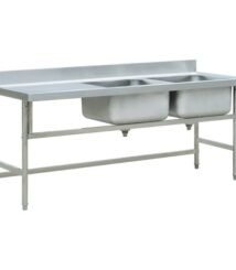 meja sink double bowl untuk restoran
