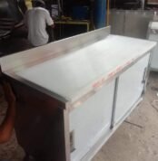 meja cabinet stainless multifungsi untuk dapur restoran