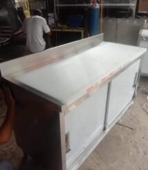 meja cabinet stainless multifungsi untuk dapur restoran