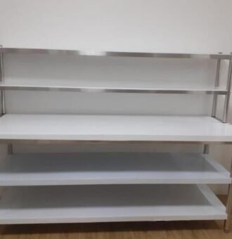 ual meja stainless steel untuk restoran hotel