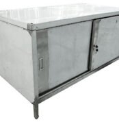 meja lemari stainless steel cabinet custom