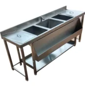 kitchen sink 3 bowl yang bagus untuk restoran dan hotel