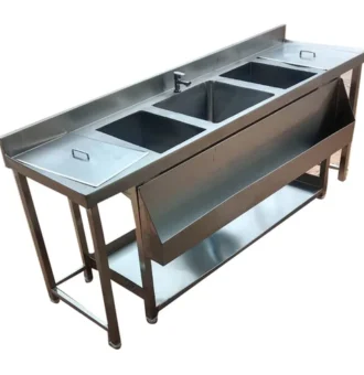 kitchen sink 3 bowl yang bagus untuk restoran dan hotel