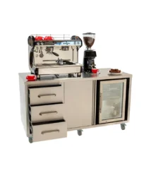 cabinet coffee station stainless steel dapat di custom