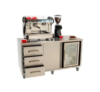 cabinet coffee station stainless steel dapat di custom