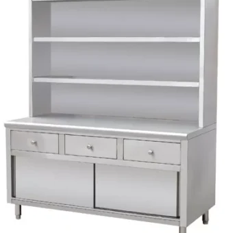 jual meja station waiters stainless steel