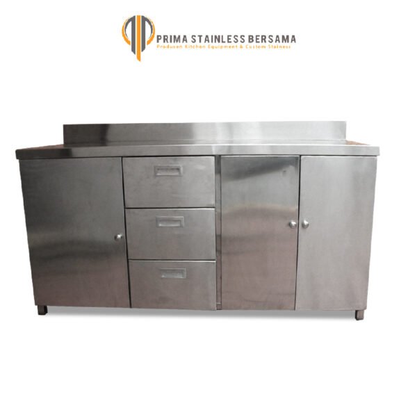 jual meja kabinet stainless untuk laboratorium kimia