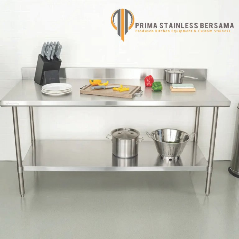 Jual Worktable Stainless Steel Untuk Dapur Catering Ukuran