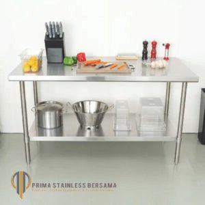 work table stainless untuk dapur rumah