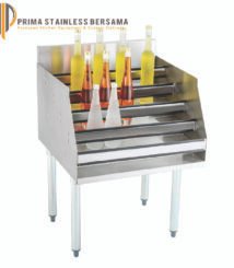 meja stainles untuk botol minuman