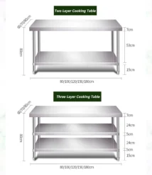 jual meja stainless steel untuk restoran hotel