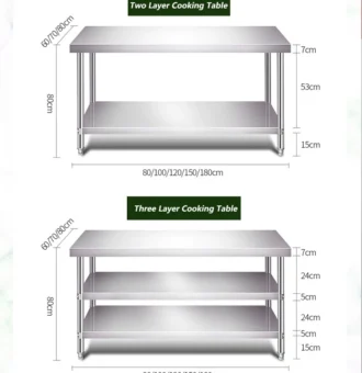 jual meja stainless steel untuk restoran hotel