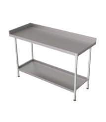 corner table stainless steel