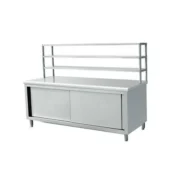 meja stainless custom untuk toko minuman