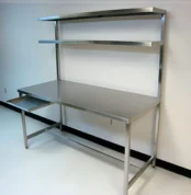 meja stainless steel yang bagus untuk dapur toko minuman