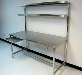 meja stainless steel yang bagus untuk dapur toko minuman