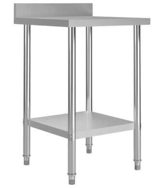 meja stainless untuk kitchen resto ukuran kecil