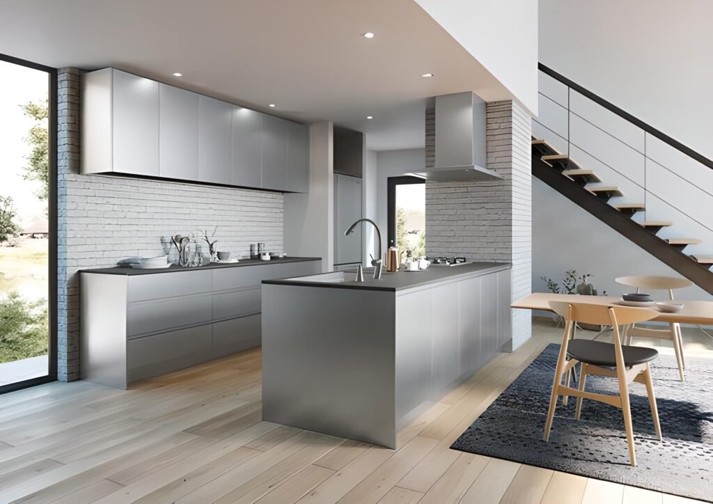 kitchen stainless custom minimalis untuk rumah