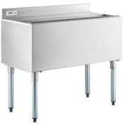 ice bin stainless model pintu geser