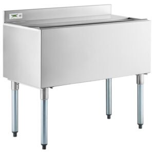 ice bin stainless model pintu geser