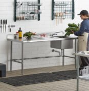 single sink dengan meja custom ukuran
