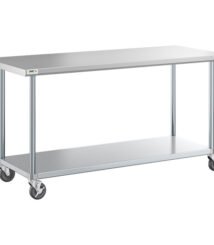 mobile table stainless custom