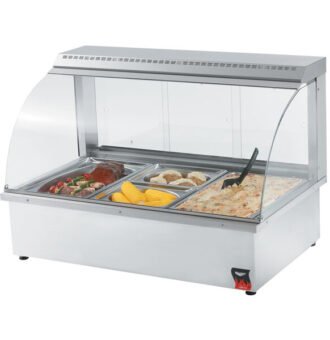 bain marie display rack untuk supermarket