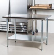 kitchen table stainless galvanized