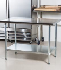 kitchen table stainless galvanized