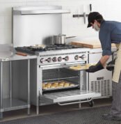 gas stove burner 6 tungku untuk restoran hotel