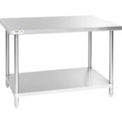 meja stainless seperti di mie gacoan