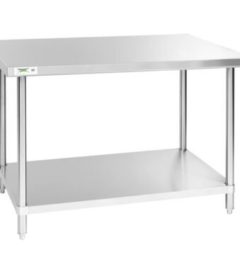 meja stainless seperti di mie gacoan
