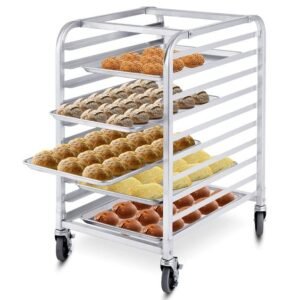 mobile rack stainless untuk dapur restoran dan bakery