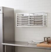 wall pan rack stainless custom