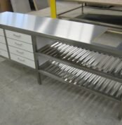 meja stainless untuk dapur rumah sakit