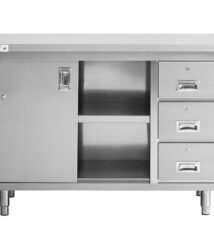 Meja dapur dengan lemarin dan laci
