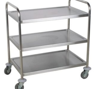 Medical Stainless Steel Hospital Utility Cart Trolley