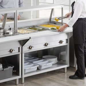 Bain Marie Food Display withGlass Top