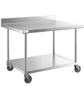 Working Table Stainless 304 with Backsplash