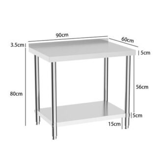 2 tier working table stainless custom tangerang