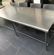 Set Meja Makan Stainless Minimalis Modern