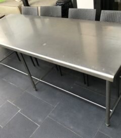 Set Meja Makan Stainless Minimalis Modern