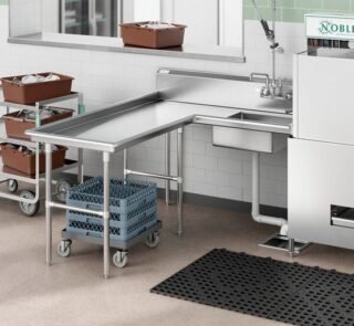 Entry Table With Sink For Hood Type Dishwasher