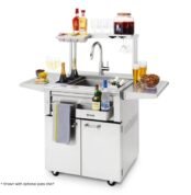 Shop Bar Cabinet Counter with Sink/Custom Stainless