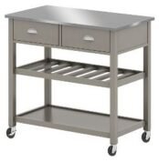 meja stainless custom dengan laci