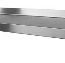 Stainless steel adjustable wall shelving