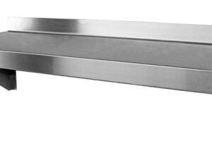 Stainless steel adjustable wall shelving