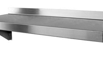 Stainless steel adjustable wall shelving