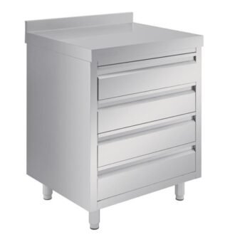 Stainless Steel 4Drawer Workstation Custom